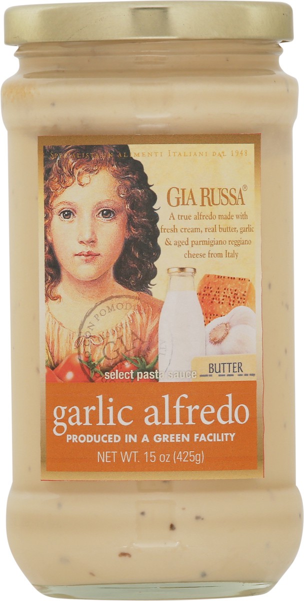 slide 8 of 9, Gia Russa Sauce Garlic Alfredo, 15 oz