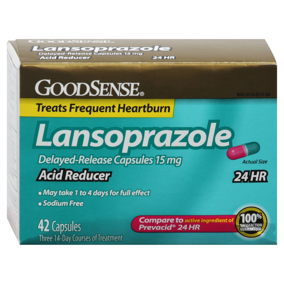 slide 13 of 13, Good Sense 24 HR Delayed-Release Capsules Lansoprazole 42 ea, 42 ct