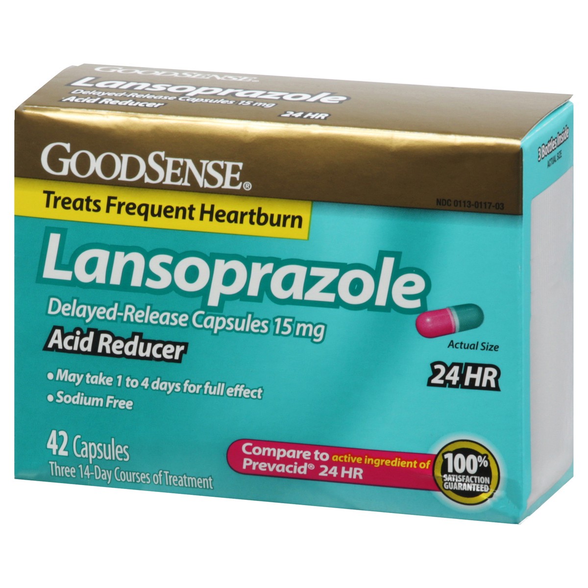 slide 3 of 13, Good Sense 24 HR Delayed-Release Capsules Lansoprazole 42 ea, 42 ct