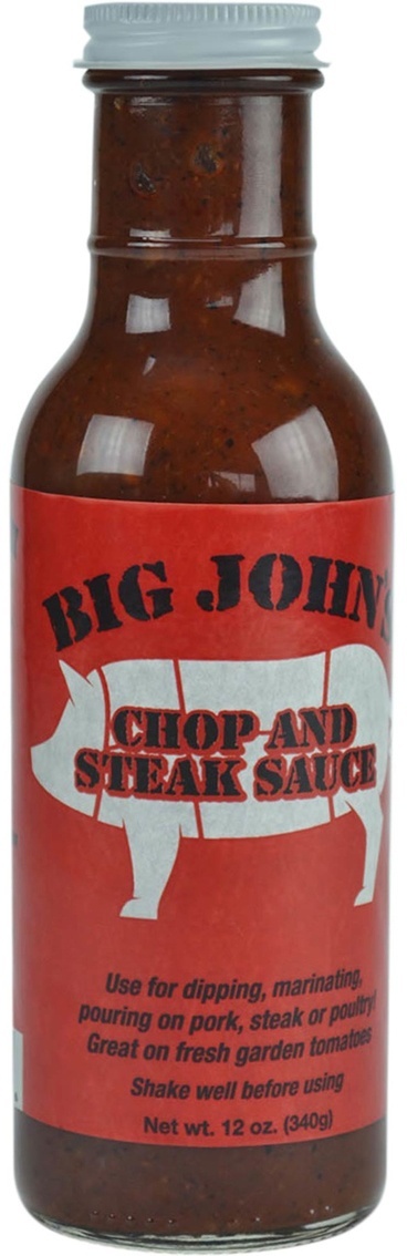 slide 1 of 1, Big John's Chop And Steak Sauce, 12 oz