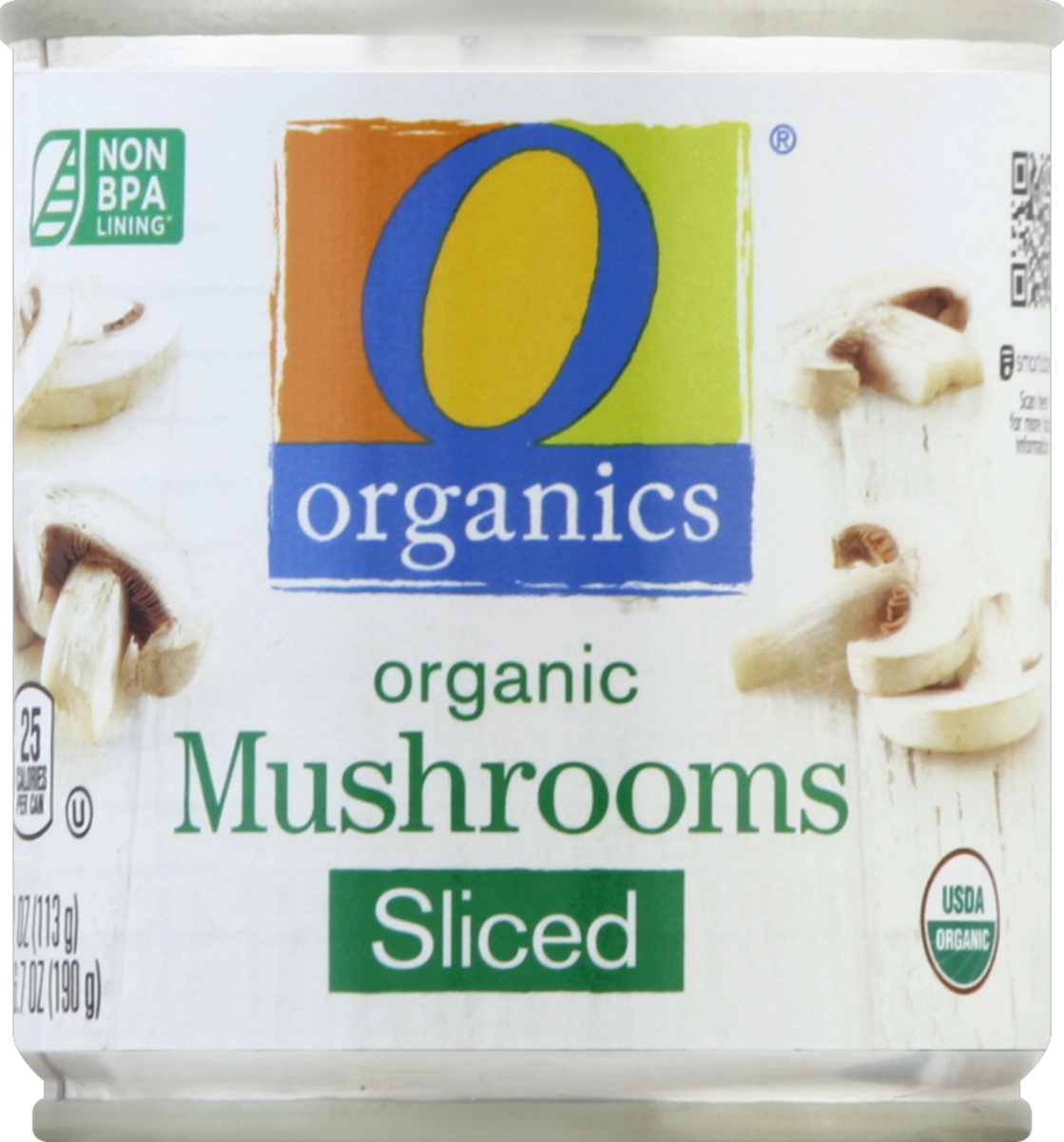 slide 3 of 7, O Organics Mushrooms Sliced, 4 oz
