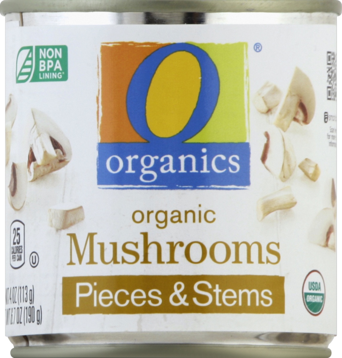 slide 4 of 7, O Orgnc Mushrooms Pieces & Stems, 4 oz