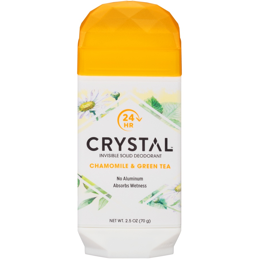 slide 1 of 1, Crystal Chamomile Green Tea Invisible Solid Deodorant Stick, 2.5 oz