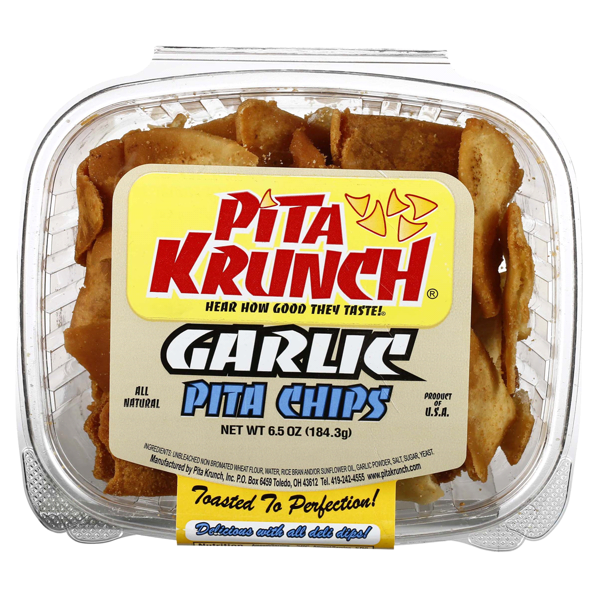 slide 1 of 5, Pita Krunch Garlic Pita Chips 6.5 oz, 6.5 oz