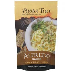 Pasta Too Alfredo Sauce 16 oz
