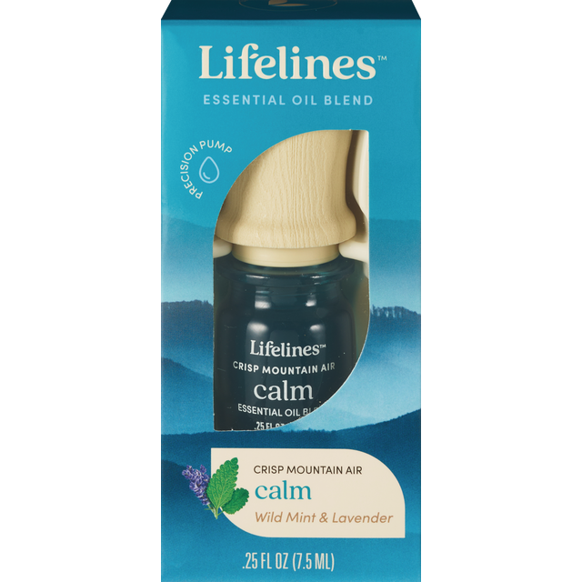slide 1 of 1, Essential Oil Blend - Crisp Mountain Air: Calm - Lifelines: Aromatherapy, Lavender & Mint Scent, 0.25 oz, 0.25 oz