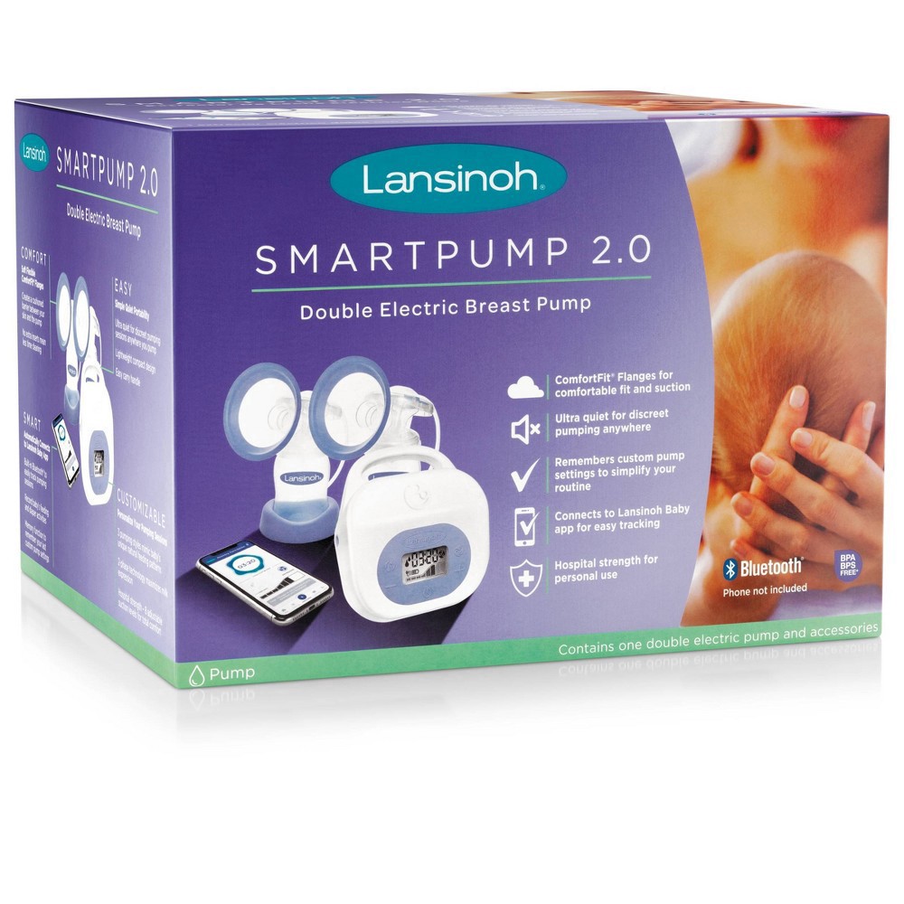 slide 8 of 9, Lansinoh Smartpump Double Electric Breast Pump, 1 ct