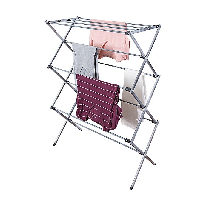 HoneyCanDo 3Tier Collapsible Drying Rack Silver 1 ct Shipt