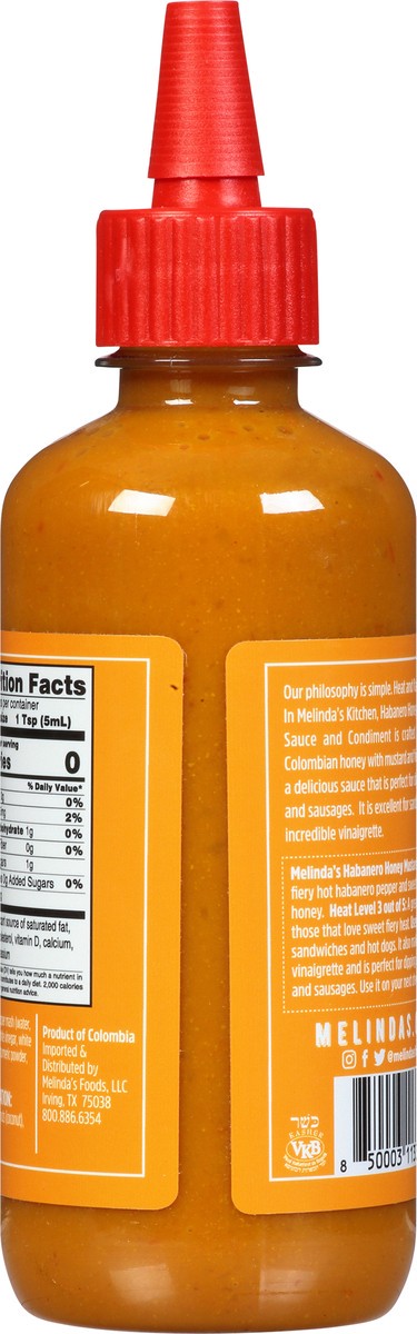 slide 8 of 12, Melinda's Sauce Habanero Honey Mustard, 12 oz