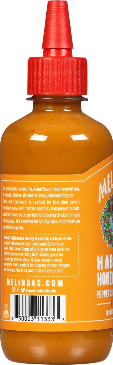 slide 11 of 12, Melinda's Sauce Habanero Honey Mustard, 12 oz