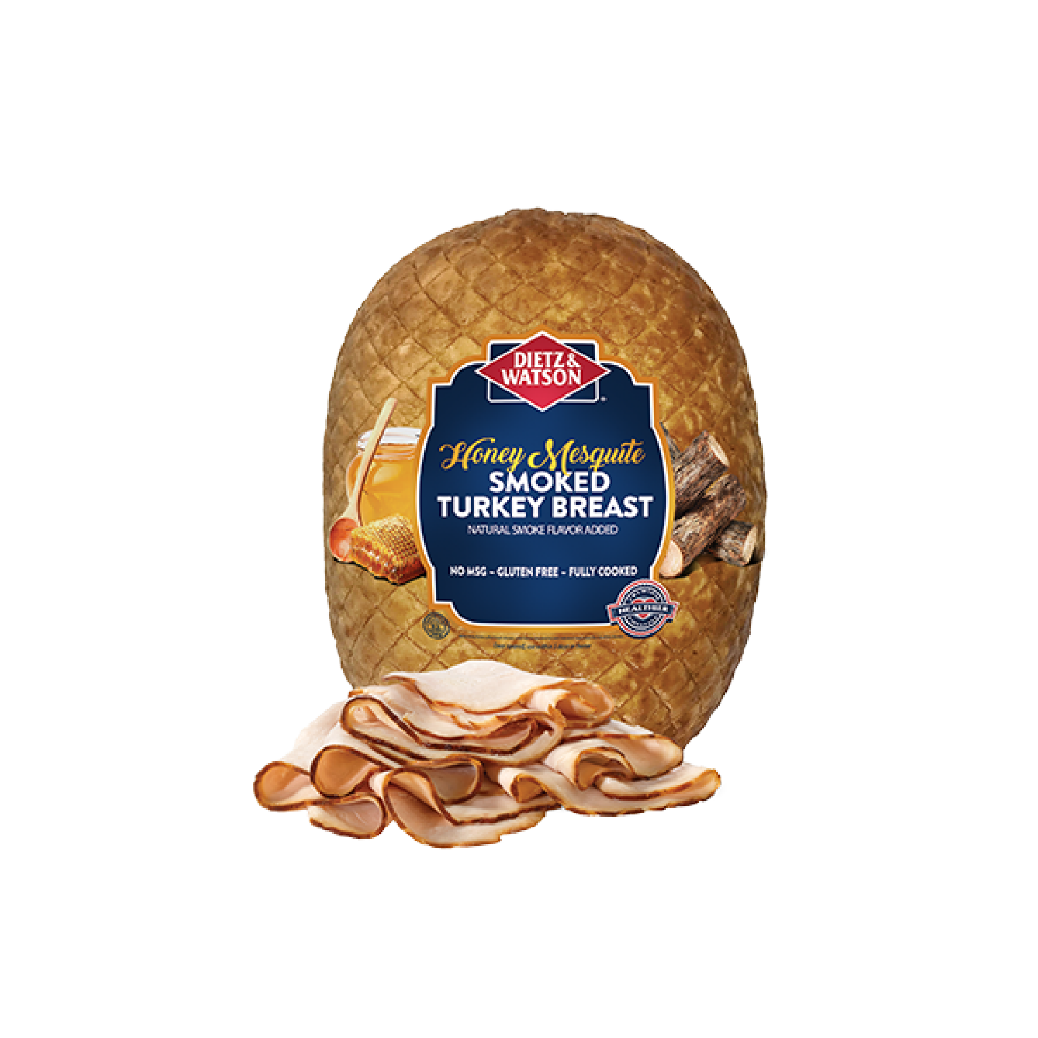 slide 1 of 5, Dietz & Watson Honey Mesquite Smoked Turkey Breast, per lb