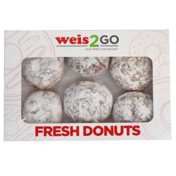 Weis2Go Angel Creme Filled Powdered Donuts