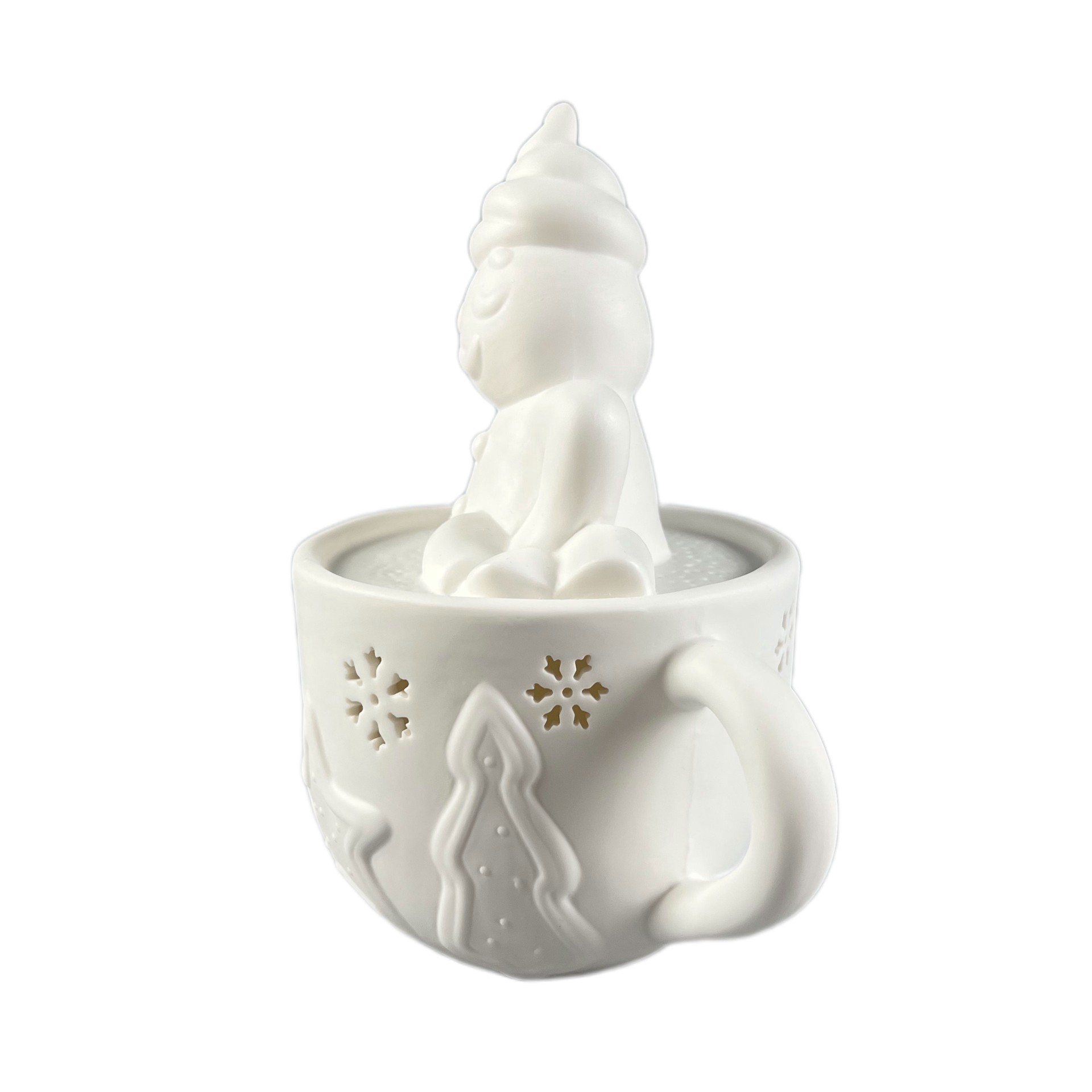 slide 5 of 5, 7.25" Led Diy Ceramic Gingerbread Cookie In Hot Cocoa Decor By Make Market, 6.2 in x 4.5 in x 7.2 in