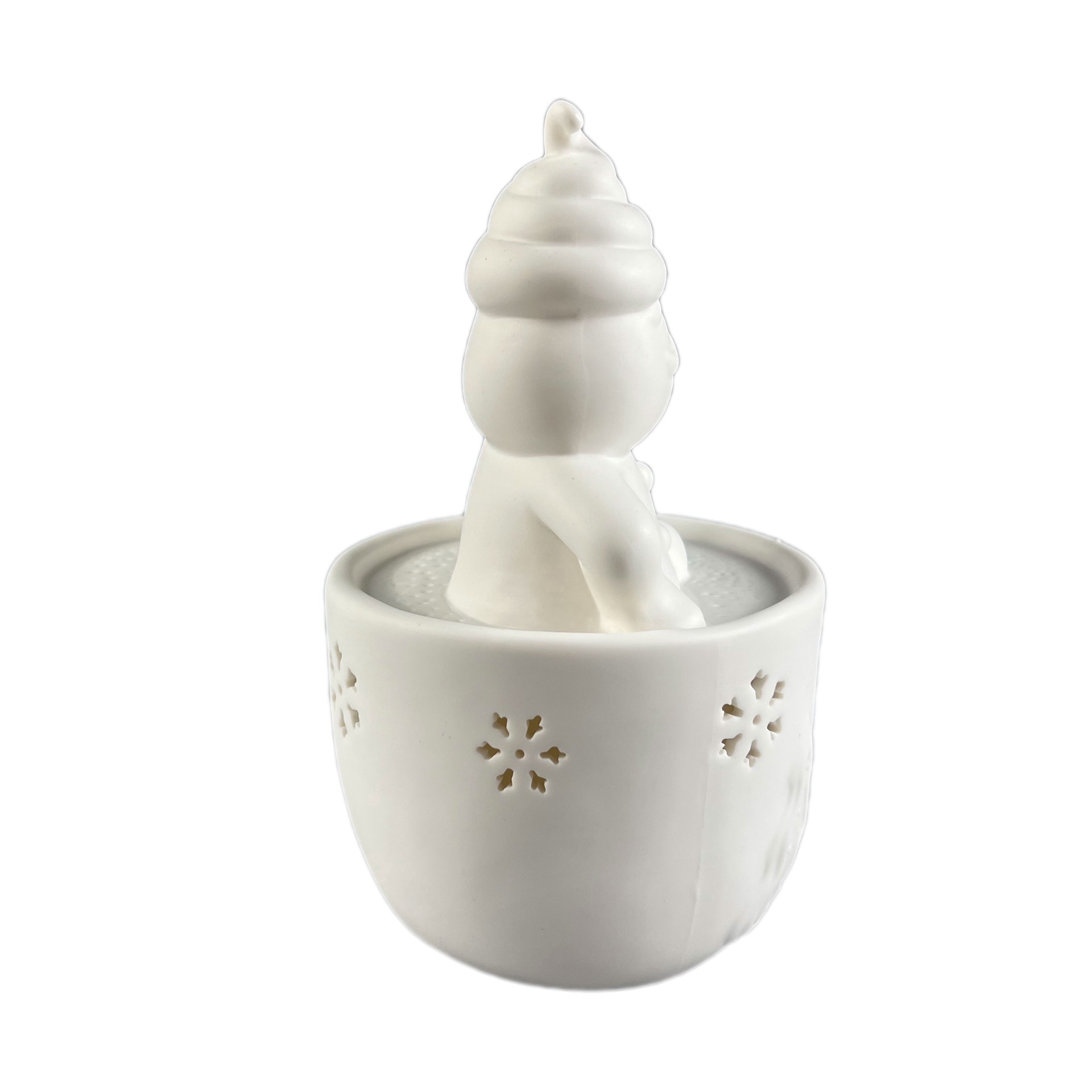 slide 3 of 5, 7.25" Led Diy Ceramic Gingerbread Cookie In Hot Cocoa Decor By Make Market, 6.2 in x 4.5 in x 7.2 in