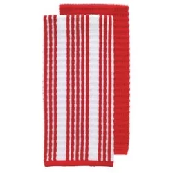 T-fal Red Multi Stripe Dish Cloth