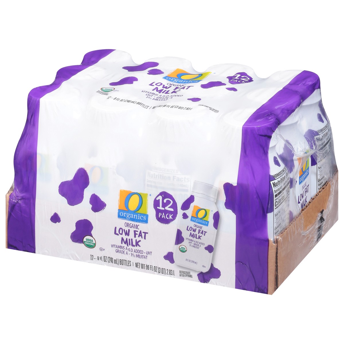 slide 2 of 4, O Organics Milk Aseptic Low Fat - 12-8 Oz, 12 ct; 8 fl oz