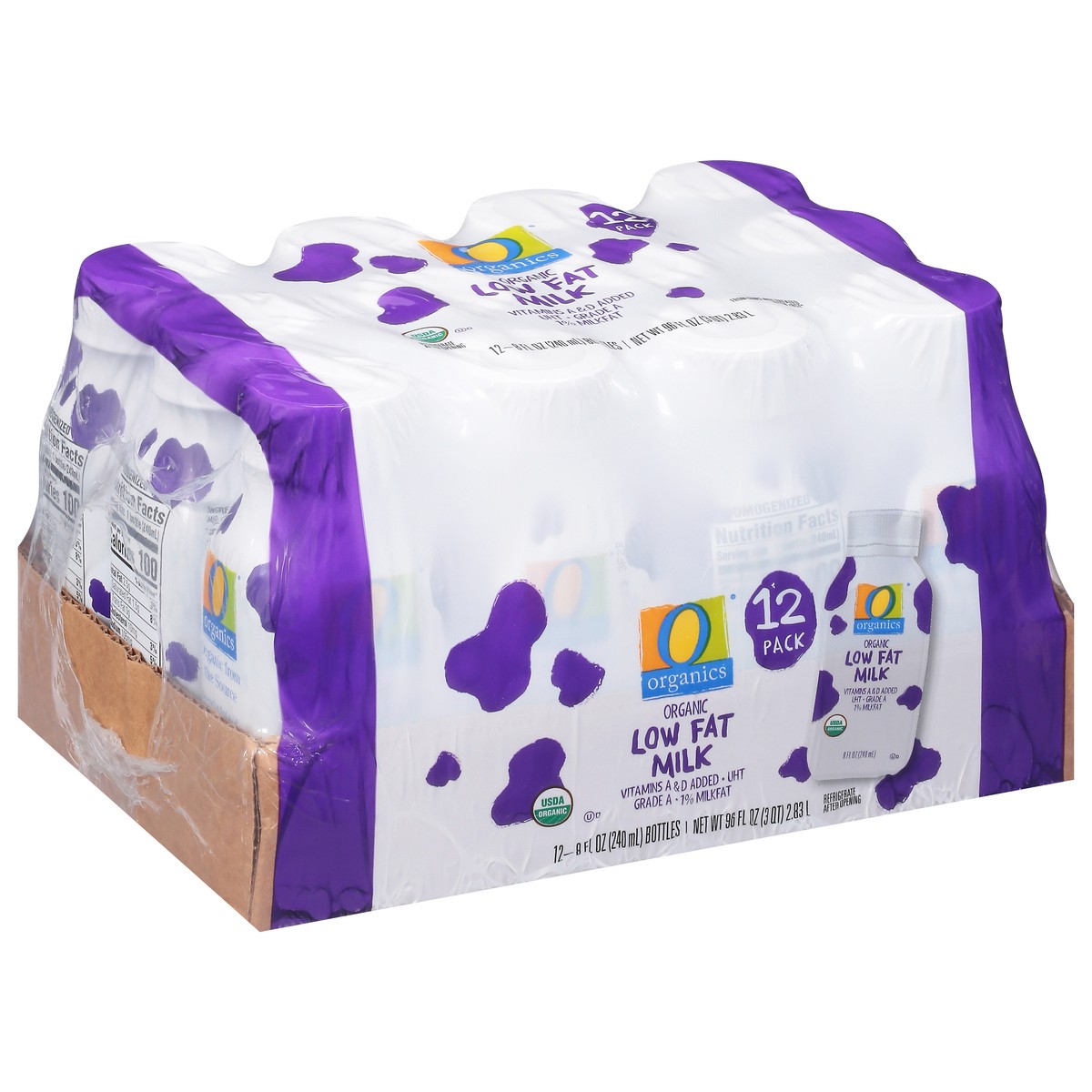 slide 3 of 4, O Organics Milk Aseptic Low Fat - 12-8 Oz, 12 ct; 8 fl oz