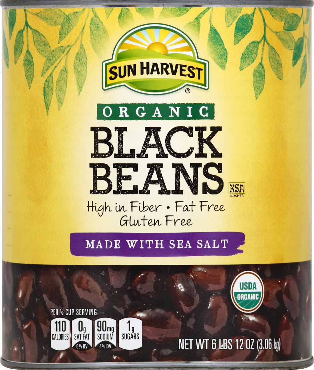 slide 1 of 6, Sun Harvest Organic Black Pinto Beans, 108 oz