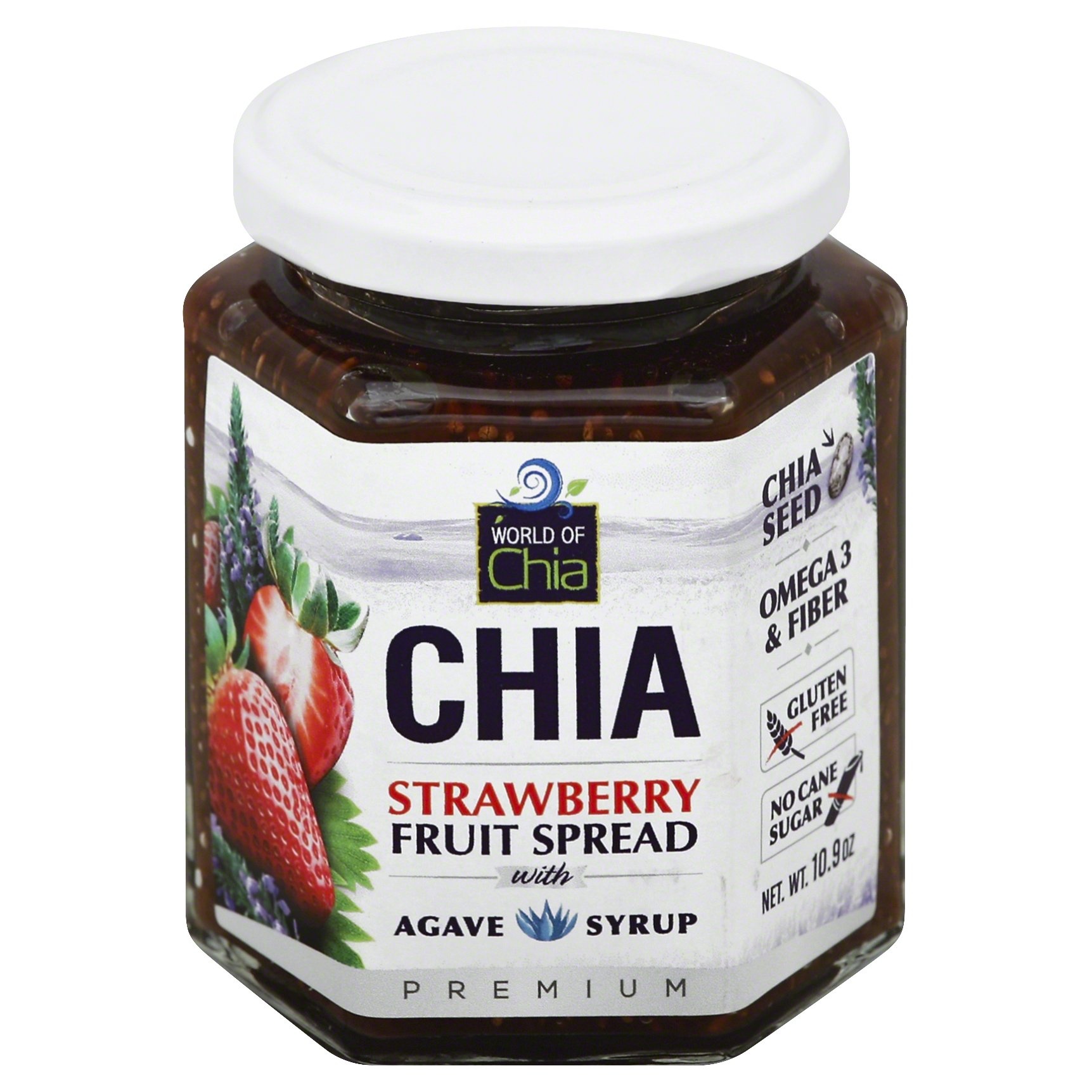 slide 1 of 1, World of Chia Strawberry Spread, 10.9 oz