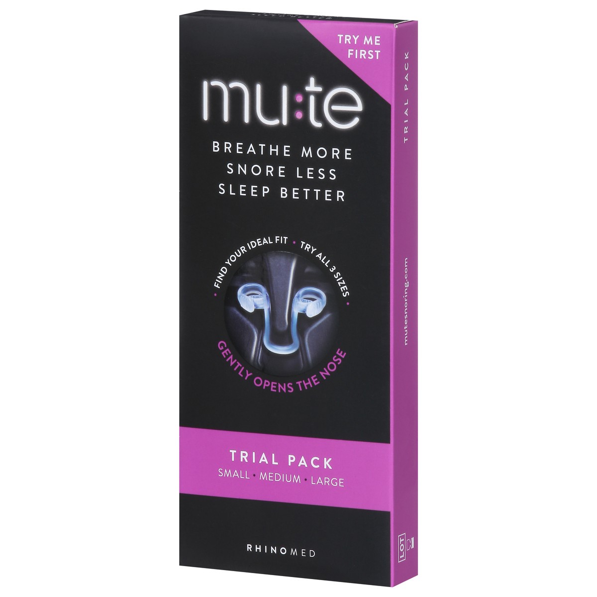 slide 4 of 9, Mute Nasal Dilator Trial Pack 1 ea, 3 ct