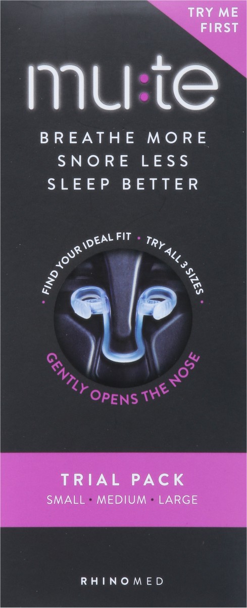 slide 3 of 9, Mute Nasal Dilator Trial Pack 1 ea, 3 ct