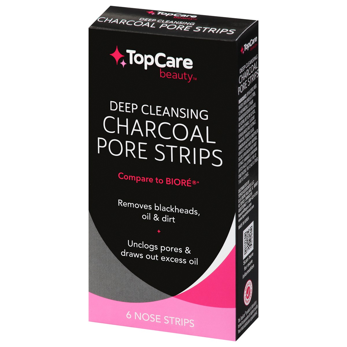slide 6 of 9, TOPCARE Nose Strips Charcoal, 6 ct
