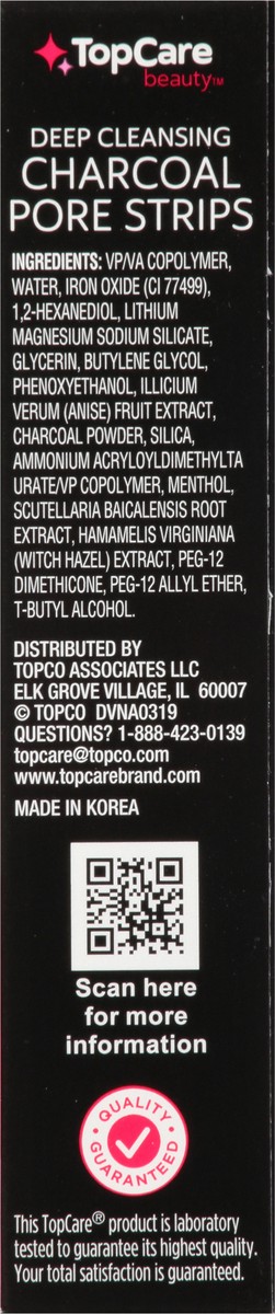 slide 8 of 9, TOPCARE Nose Strips Charcoal, 6 ct