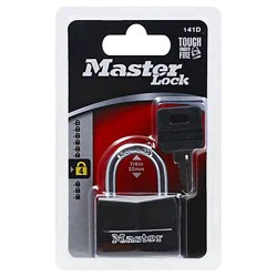 Master Lock Padlock With Keys Scratch Resistant Cover 7/8 Inch 22 Mm 141d - Each