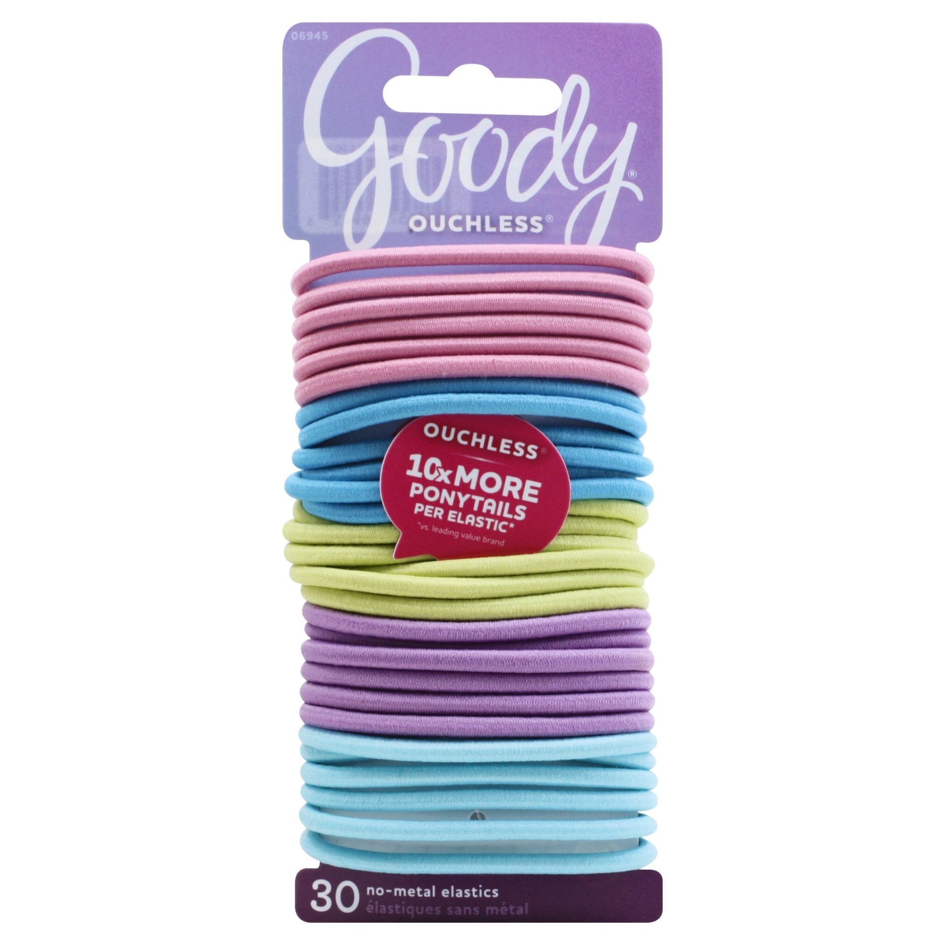 slide 1 of 1, Goody Ouchless Elastics, Ibiza Pastel, 1 ct