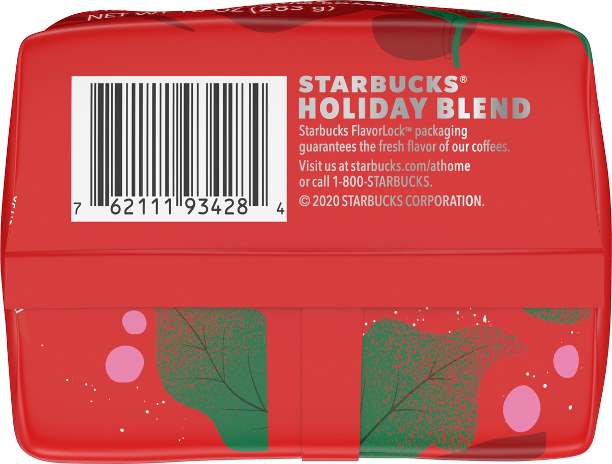 slide 5 of 9, Starbucks Ground Coffee, Medium Roast Coffee, Holiday Blend, 100% Arabica, Limited Edition Holiday Coffee, 1 Bag (10 Oz), 1 ct