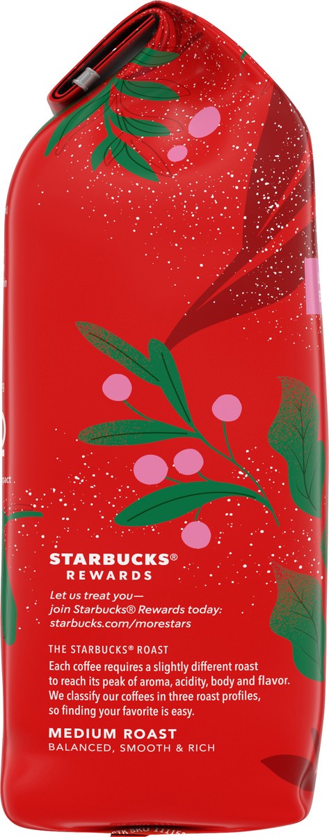slide 9 of 9, Starbucks Ground Coffee, Medium Roast Coffee, Holiday Blend, 100% Arabica, Limited Edition Holiday Coffee, 1 Bag (10 Oz), 1 ct