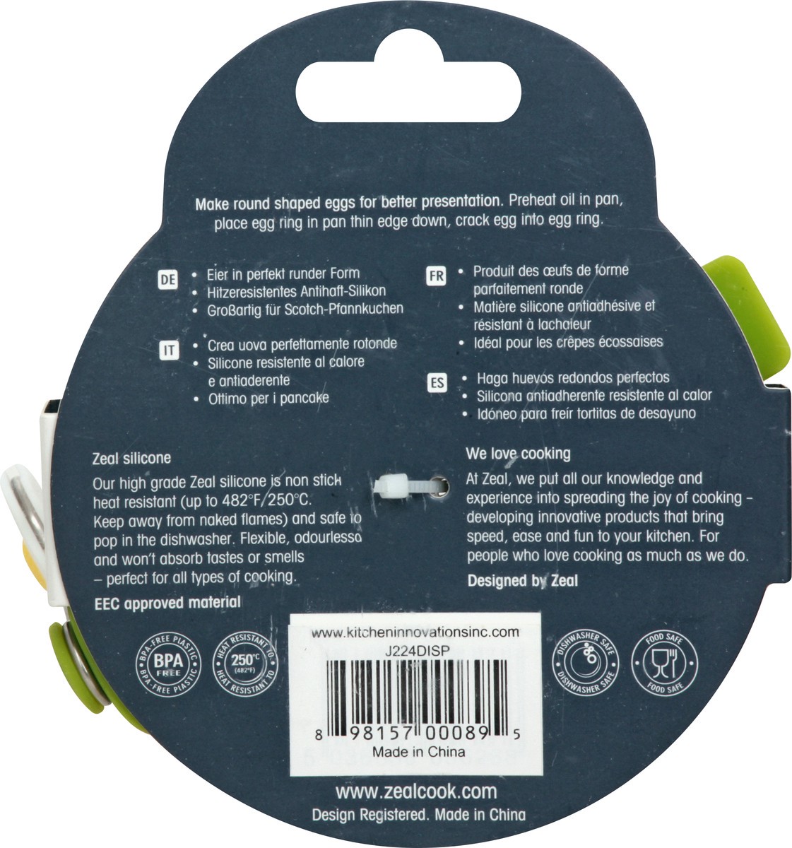 slide 6 of 9, Zeal Perfect Eggs Egg Ring 1 ea, 1 ct