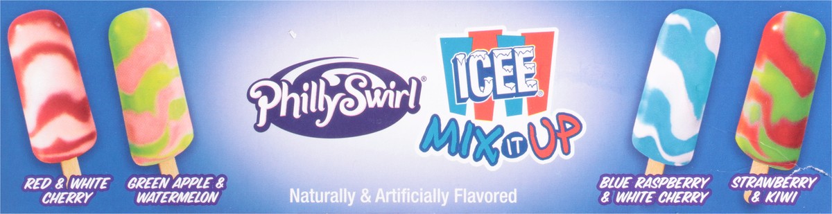 slide 10 of 14, PhillySwirl Icee Mix it Up Ice Pops 12 - 1.65 fl oz Pops, 12 ct