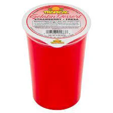 Tropical Strawberry Gelatin Dessert