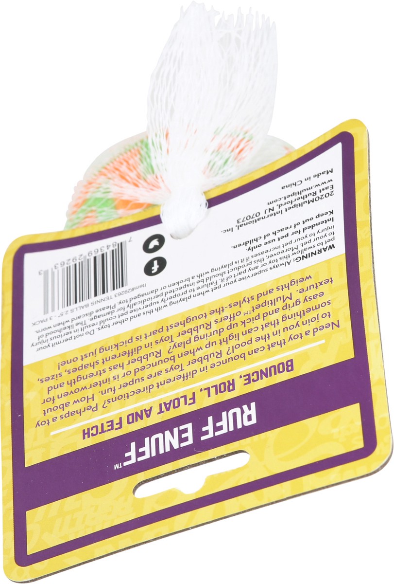 slide 4 of 10, MultiPet Toy Dog Tennis Ball 1.000 Ea, 2.5 in