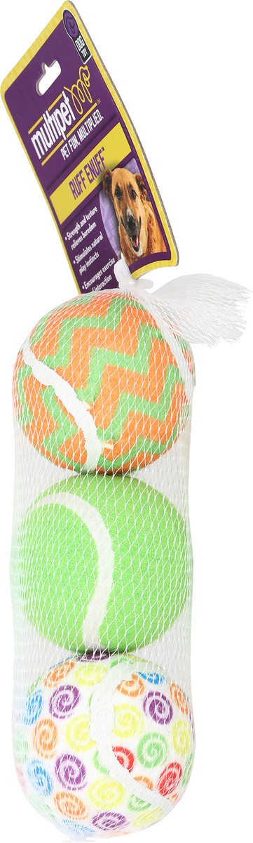 slide 5 of 10, MultiPet Toy Dog Tennis Ball 1.000 Ea, 2.5 in