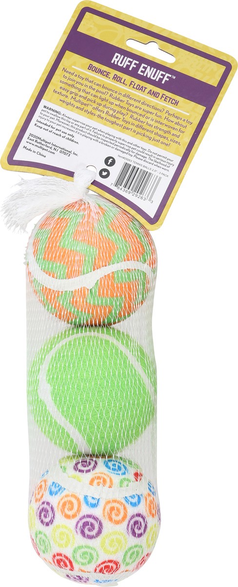 slide 9 of 10, MultiPet Toy Dog Tennis Ball 1.000 Ea, 2.5 in