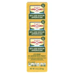 Land O'Lakes 30% Less Sodium Yellow American Cheese