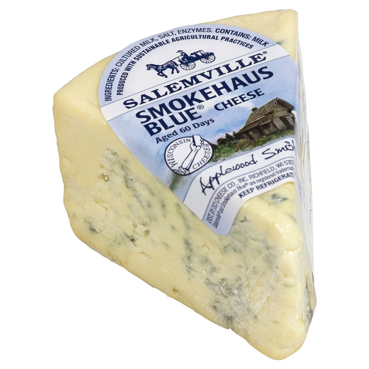 slide 1 of 1, Salemville Smokehaus Blue Cheese, 6 lb