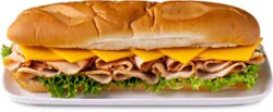Boars Head Oven Gold Turkey & American Cheese Super Sub Sandwich - Ea