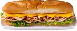 Boars Head Oven Gold Turkey & American Cheese Super Sub Sandwich - Ea