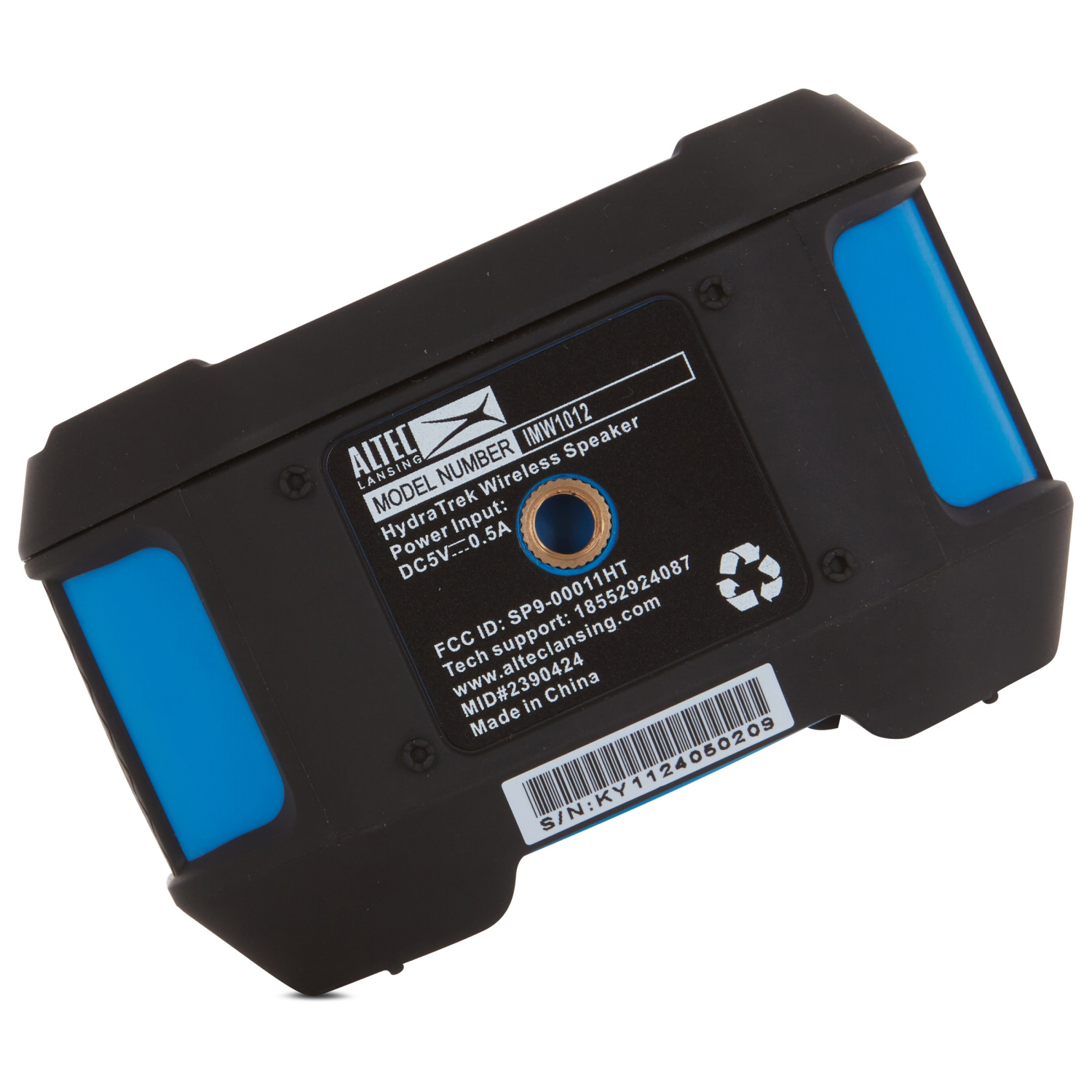 slide 3 of 8, Altec Lansing HydrTek Wireless Speaker - Black With Royal Blue, 1 ct