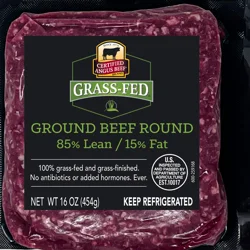 CAB Grass Fed Beef 85/15 Ground Round 16 oz