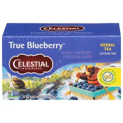 Celestial Seasonings Caffeine Free True Blueberry Herbal Tea 20 Tea Bags - 20 ct