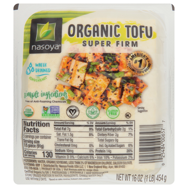 slide 1 of 1, Nasoya Organic Super Firm Tofu, 16 oz