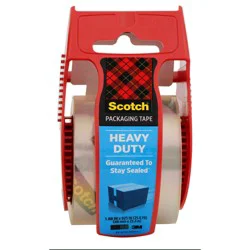 Scotch 1 -Pack 2-in x 22.22-yd Heavy Duty Shipping Dispenser Included