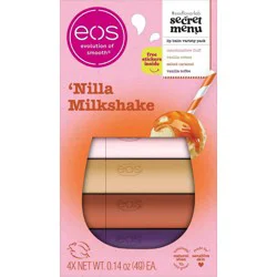 eos Nilla Milkshake Lip Balm Stick - 4 pack 0.56 oz