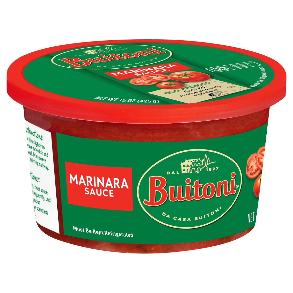 slide 3 of 9, Buitoni Marinara Sauce, Refrigerated Pasta Sauce, 15 oz