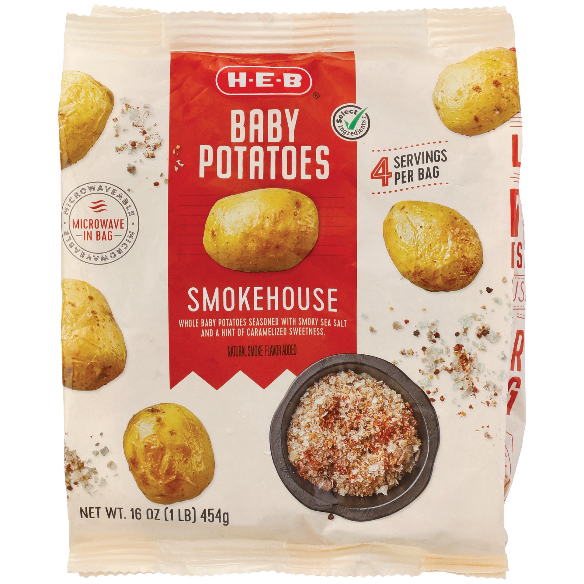 slide 1 of 1, H-E-B Frozen Baby Potatoes - Smokehouse, 16 oz