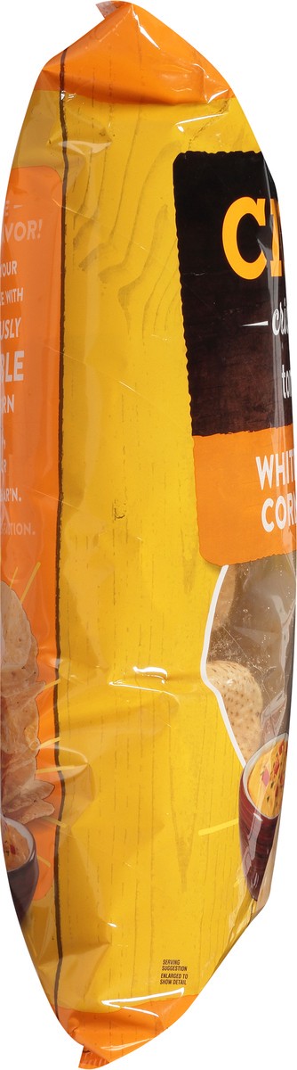 slide 14 of 17, Crav'n Flavor Tortilla Chips, White Corn, Crispy Round 13 Oz, 13 oz